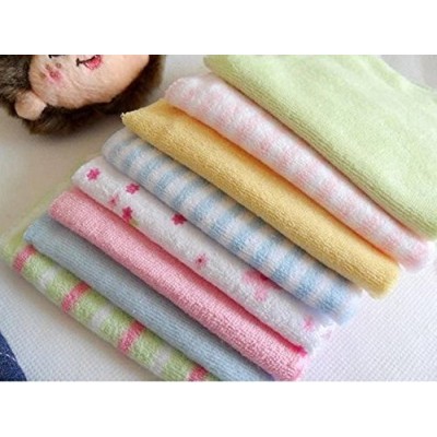 Gerber Hosiery 8 Pcs Newborn Baby Soft Cotton Face Towels (Multicolor)