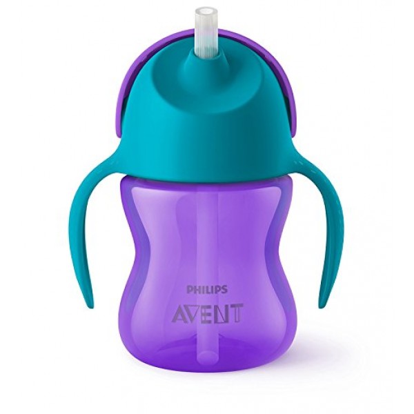  Avent Bendy Straw Cup- Blue & Purple