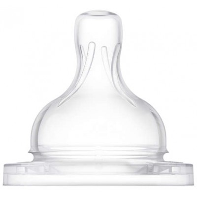Philips Avent Classic Teat Fast Flow Nipple - 4 holes/6months+ (Pack of 2)