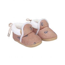 baby World Mouse Print Booties-Brown 0 to 12 Month, EU Size-18, Insole-12.75cm, -13cm, Fashion forward with slick & best seller footwear designs!