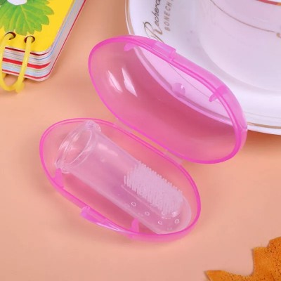 Baby World Store Finger Brush With Storage Case Pink