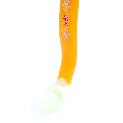 RIKANG- BABY HOT SAFE COLOURFUL SPOONS PACK OF 2pcs Orange
