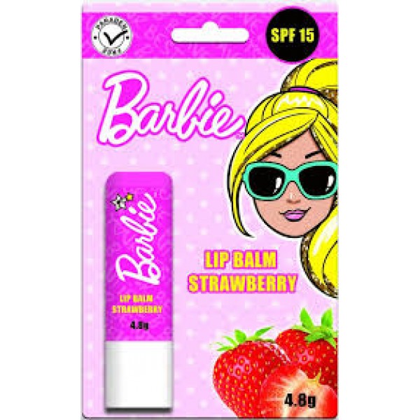 Barbie Flavored Lip Balm, Strawberry, 4.8g