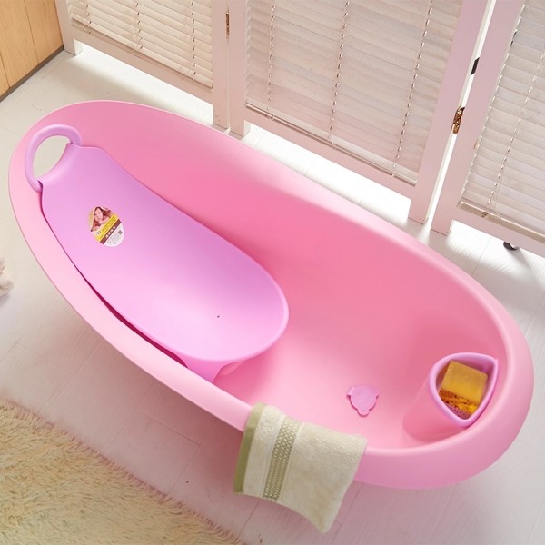 Baby World Store New Style Bath Tub With Stand Pink