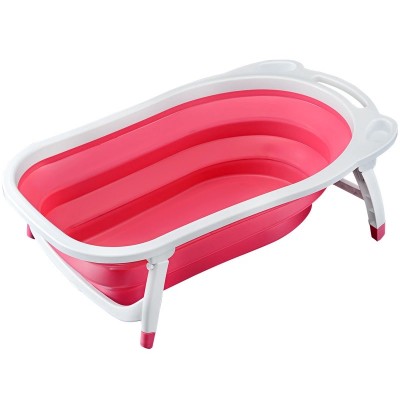 Baby World store foldable bath tub Pink