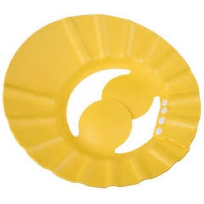 Baby World Store Adjustable Soft Baby Shampoo Cap Hair Shampoo Shield Hat Protect Your Eyes Ear earmuffs Yellow Color
