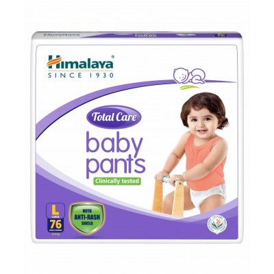 Himalaya Herbal Total Care Baby Pant Style Diapers Large - 76 Pieces