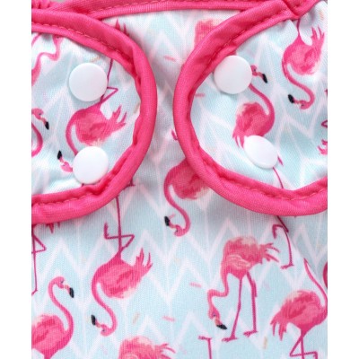Paw Paw Large Reusable Diaper Flamingo Print - Pink