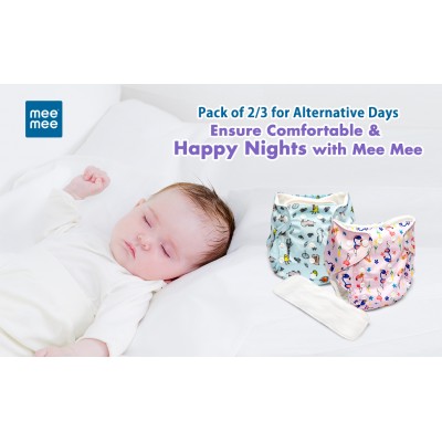 ‎ Mee Mee Reusable Baby Cloth Diaper with Adjustable Snap Buttons 