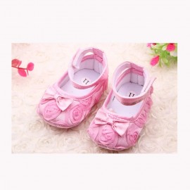 BABY WORLD INFANT FLOWER SHOES PINK