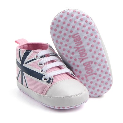 Baby World Soft Soes England Print  Pink