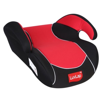 LuvLap  Baby Backless Booster Car seat - Red ( For Kids from 6 years - 12 years)