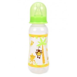 Mee Mee Polypropylene Plastic Premium Feeding Bottle Green & Yellow - 250 ml