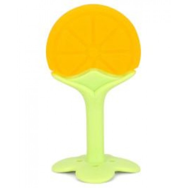 Mee Mee Silicone Teether - Yellow and Green