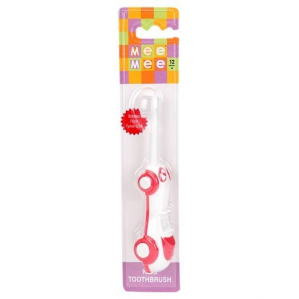 Mee Mee Kids Foldable Toothbrush - Pink And White