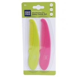 Mee Mee Easy Grip Baby Comb Pack Of 2 - Green Pink