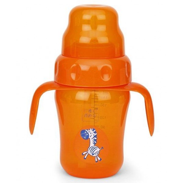 Mee Mee 2 in 1 Sprout & Straw Sipper Cup Orange - 210 ml