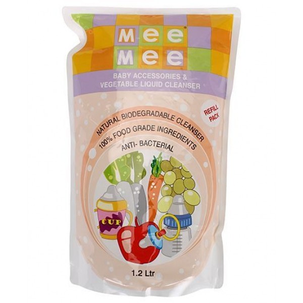 Mee Mee Baby Accessories And Vegetable Liquid Cleanser - 1.2 Liters