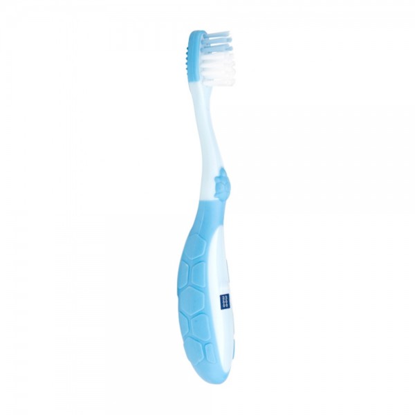 MEE MEE EASY GRIP TOOTHBRUSH WITH PROTECTIVE COVER BLUE