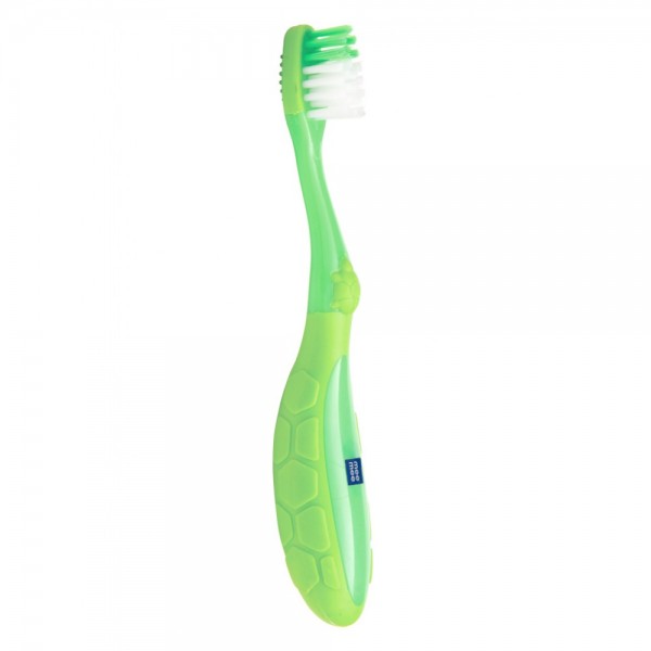 MEE MEE EASY GRIP TOOTHBRUSH WITH PROTECTIVE COVER GREEN