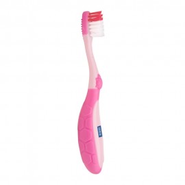 MEE MEE EASY GRIP TOOTHBRUSH WITH PROTECTIVE COVER PINK