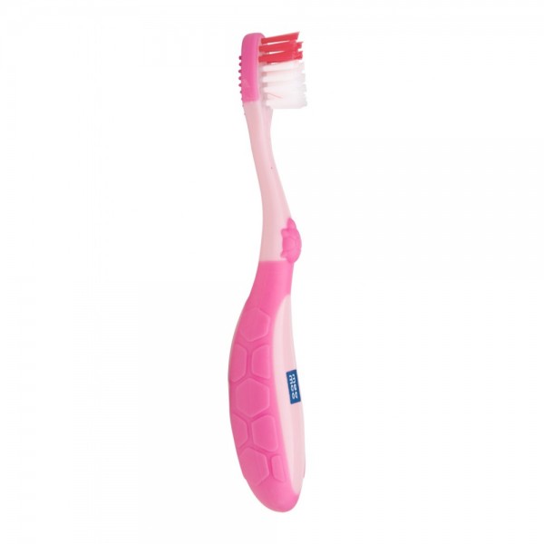MEE MEE EASY GRIP TOOTHBRUSH WITH PROTECTIVE COVER PINK