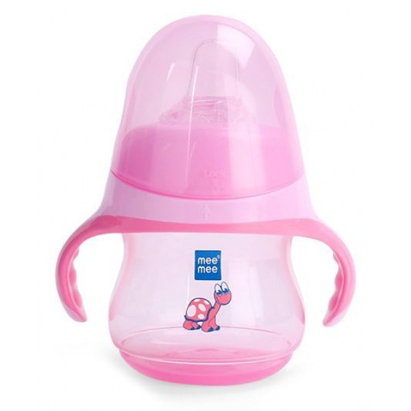 Mee Mee Feeding Sipper With Handle Pink - 230 ml