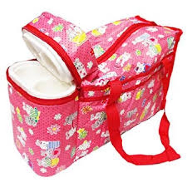 Baby World Diaper Bag/Mothers Bag with Feeder Warmer- Red