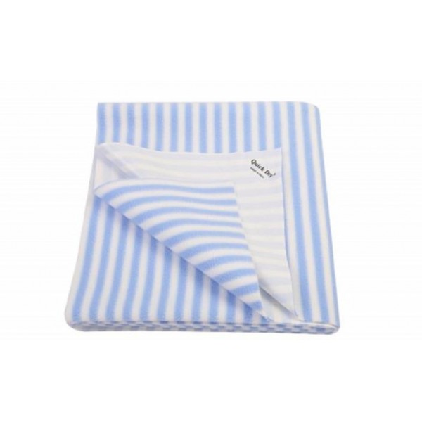 Quick Dry Cotton Baby Bed Protecting Mat Amazing Stripes  Bluecandy Small(0.7mx0.5m)  (Blue, Small)