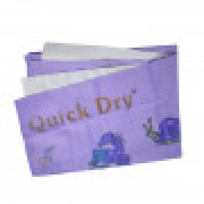 Quick Dry Printed Waterproof Bed Protector Sheet - Purple - Large