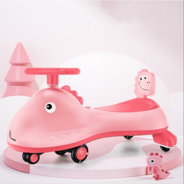 Iya Iya Dino Swing Car For Kids (Pink) SKU SCIIDNP5