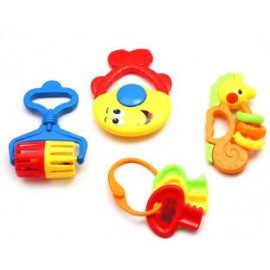Baby World Non Toxic 4pc  Rattle set (multicolor)