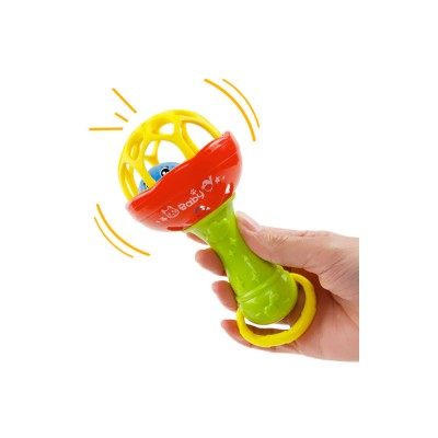 Baby World Store Non-toxic Rattle with Rubber Top