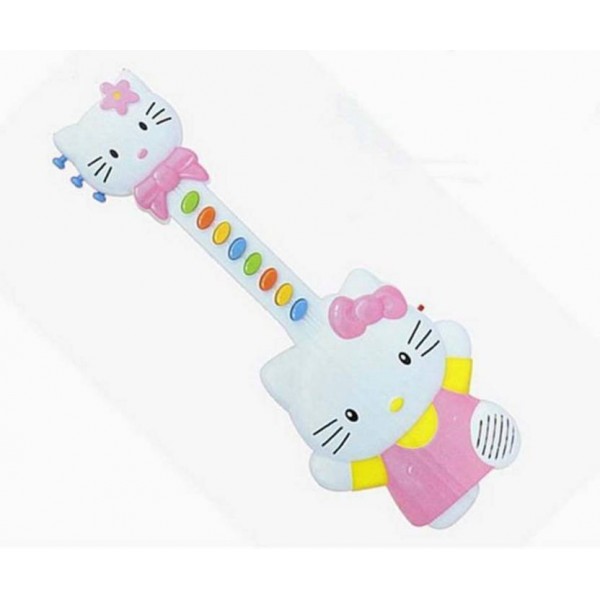 Baby World Musical Hello Kitty Guitar  (Pink, White)