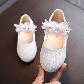 Girls Princess Sandals Infant Kids Baby Girls Round Toe Floral Dance Shoes Sandals Soft Breathable Beach Shoes Top