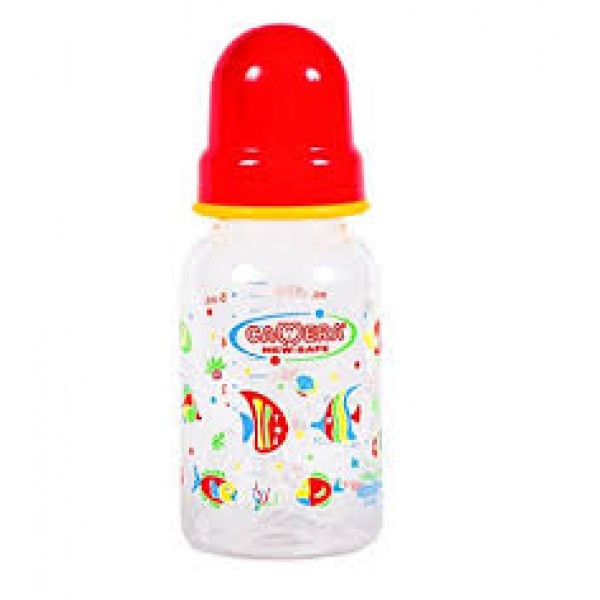 CAMERA NEW-SAFE DECORATED FEEDING BOTTLE ,140ml Red