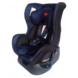 LuvLap Sports Convertible Baby Car Seat - Blue 0 to 4 Years, 46 x 46 x 65 cm, Carry Capacity 0 up to 18 Kg, Easy to use and comfortable car seat with 5 point safety harness