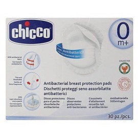 Chicco Natural Feeling Antibacterial Breast Protection Pads - 30 Pieces
