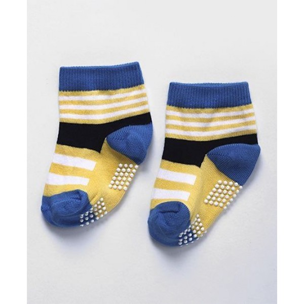 Baby World Baby Grip Socks Blue 6-12months