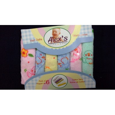 Baby World Store Printed Face Napkins Set Of 6
