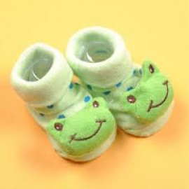 Baby World Soft Cute Frog Character Socks 