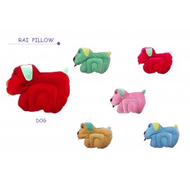 Baby World Soft Velvet Dog Shape Rai Pillow (mustard) 1pc