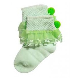 Baby World Frill Socks Small Green
