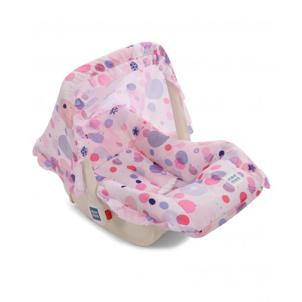 Mee Mee 5 in 1 Baby Cozy Carry Cot cum Rocker - Pink 0 to 6 Months, L 61 x W 38 x H 50 CM, Carrying Capacity 12 kg, sturdy carry cot cum rocker with canopy