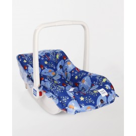 Mee Mee 5 in 1 Baby Cozy Carry Cot cum Rocker - Blue 0 to 6 Months, Overall Dimension L 65 x W 36 x H 48 cm, Carrying capacity 12 kg, sturdy carry cot cum rocker with canopy