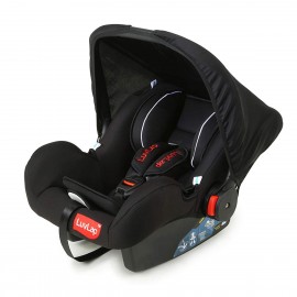 LuvLap Infant Baby Car Seat cum Carry Cot, Black  In Stock SKU 18236
