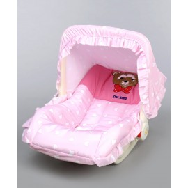 1st Step 5 in 1 Carrycot Cum Rocker Multi Print - Pink 0 to 6 Months, 63 x 36 x 48 cm, Carrying capacity up 10 kg, Lightweight and easy to carry, 3 point harness and storage box at the back