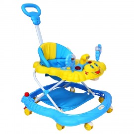 1st Step Walker with Push Handle and 4 Level Height Adjustment (Blue)