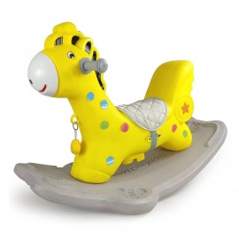Dash Durby Rocker, Comfortable Seat, Attractive, Smooth Horse Design, Firm Grip for Kids (Capacity : 30 Kg, 2+ Years, Yellow)