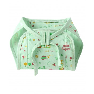 babyworld  Reusable Cloth Nappies Cotton Text Print Pack of 4 - Pinkk Green
